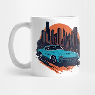 Chevrolet Corvette C7 Vintage Car Art Mug